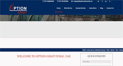 Desktop Screenshot of optiongmatdubai.com